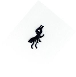 Black Picnic Ant Iron on Patch x at Amazon